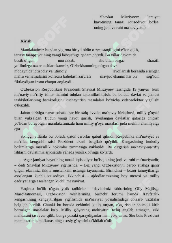 IQTISODIYOT FANINING JAMIYAT TARAQQIYOTIDAGI O’RNI 2