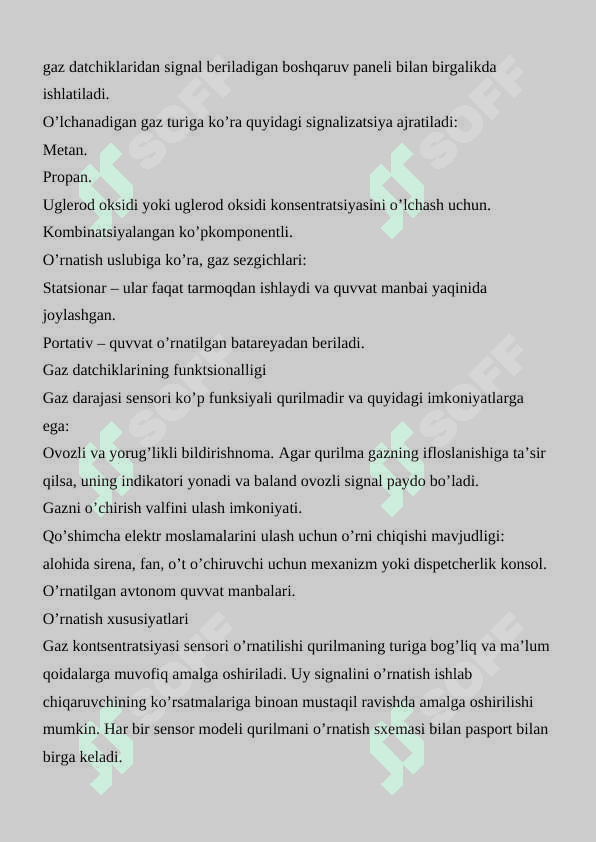 Gaz sensori hamda buzzeri 3
