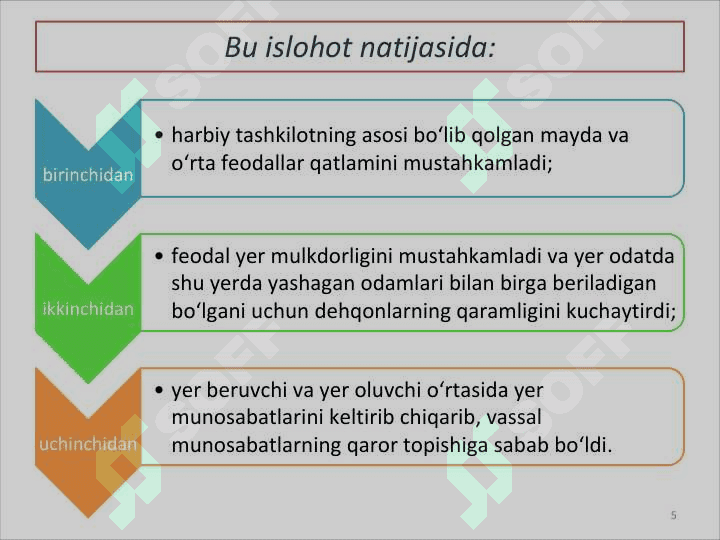 O'RTA ASRLARDA YEVROPANING IQTISODIY RIVOJLANISHI 5