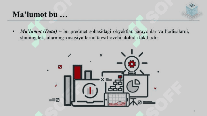 Bilimlar bazasi. Bilimlarni namoyish etish. Bilimlarni ajratib olish usullari. 3