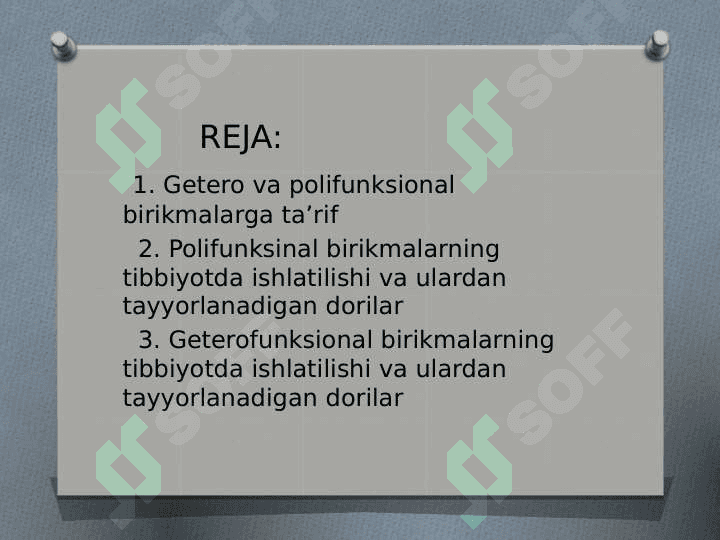 GETERO VA POLIFUNKSIONAL BIRIKMALAR ASOSIDA ISHLAB CHIQARILADIGAN ZAMONAVIY DORI VOSITALARI 2
