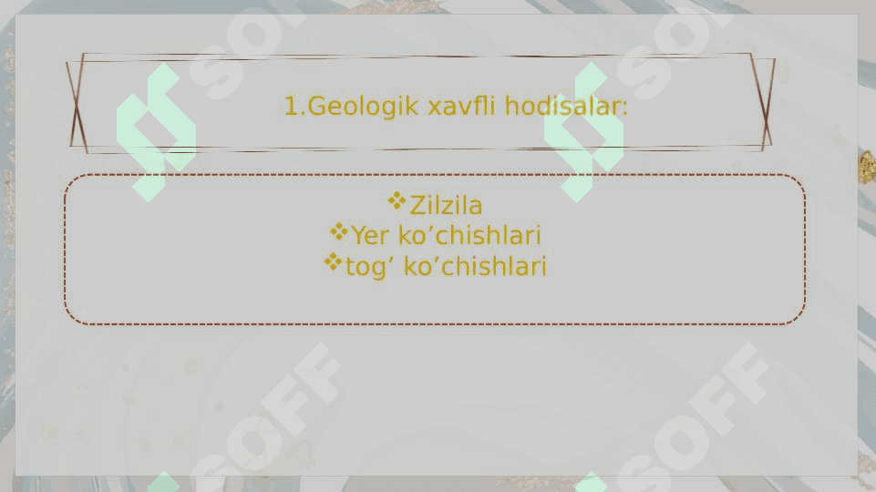 Tabiiy ekstremal vaziyatlar tasnifi 8