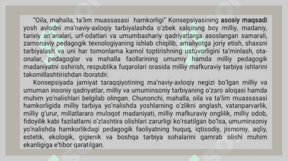 Taʼlim muassasasi o'quvchilarning ota-onalari bilan olib boradigan ish shakl va metodlari 5
