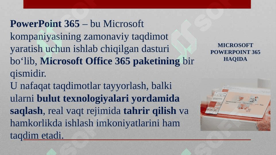 Microsoft Power point 365 shablonlari yordamida taqdimotlar yaratish 3