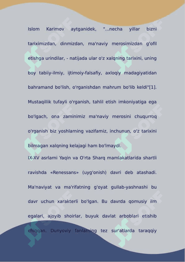 Yuksak ma'naviyatli yoshlarni tarbiyalashda O'rta Osiyo allomalari ilmiy merosining o'rni 2