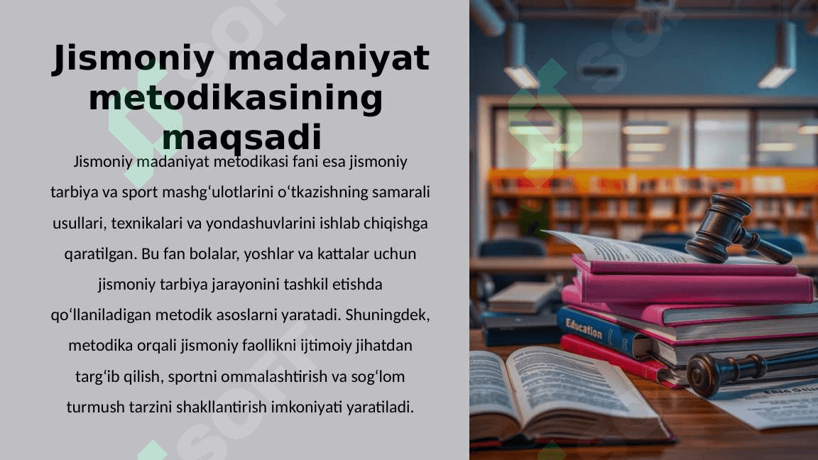 Jismoniy madaniyat nazariyasi va metodikasi fanining maqsadi hamda vazifalari 4