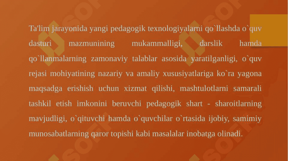 PEDAGOGIK texnalogiyalarni  loyihalashtirish 8