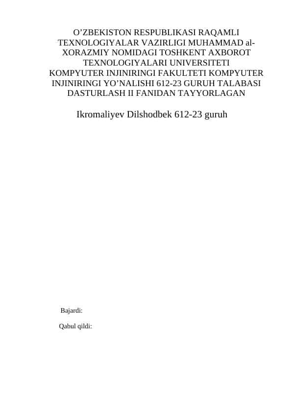 C++ tilida Xe3 dasturida oziq ovqat tovarlar bazasi dasturi