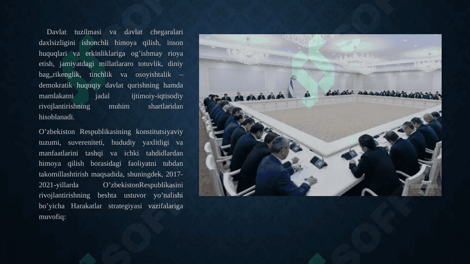 Milliy xavfsizlikni ta’minlash borasida amalga oshirilayotgan ishlar 4