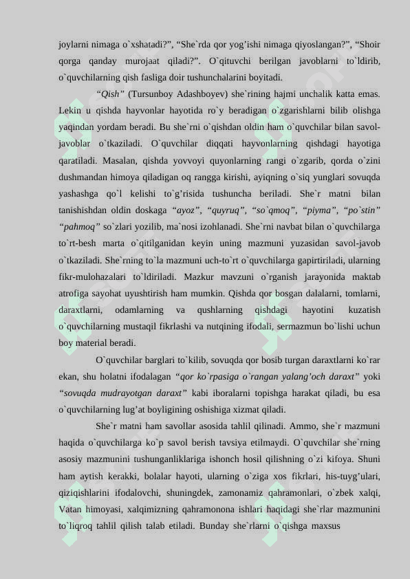 Sifat so'z turkumini o'rganish jarayonida o'quvchilar nutqini o'stirish 8