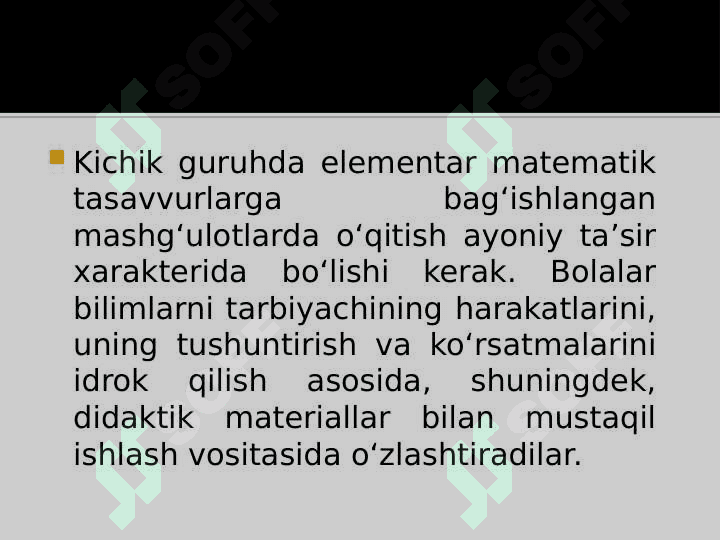 Matematik tasavvurlarni shakllantirish boyicha ta’limiy õyinlarni tanlash 4