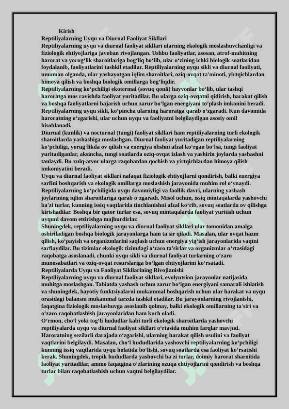 Reptiliyalarning individual rivojlanish xususiyatlari 2