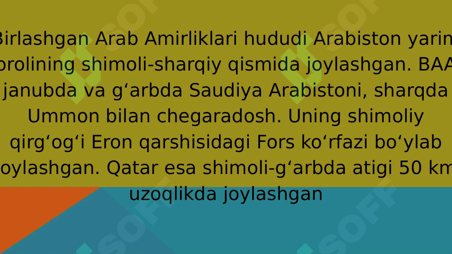 Birlashgan Arab Amirligi  UAE 5