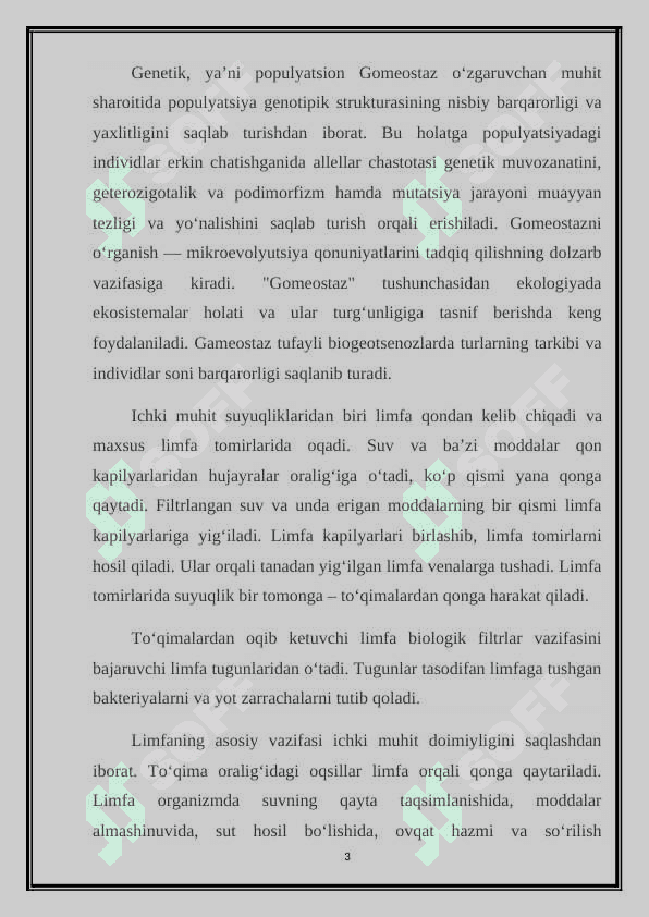 GAMEOSTAZ TIZIMI 3