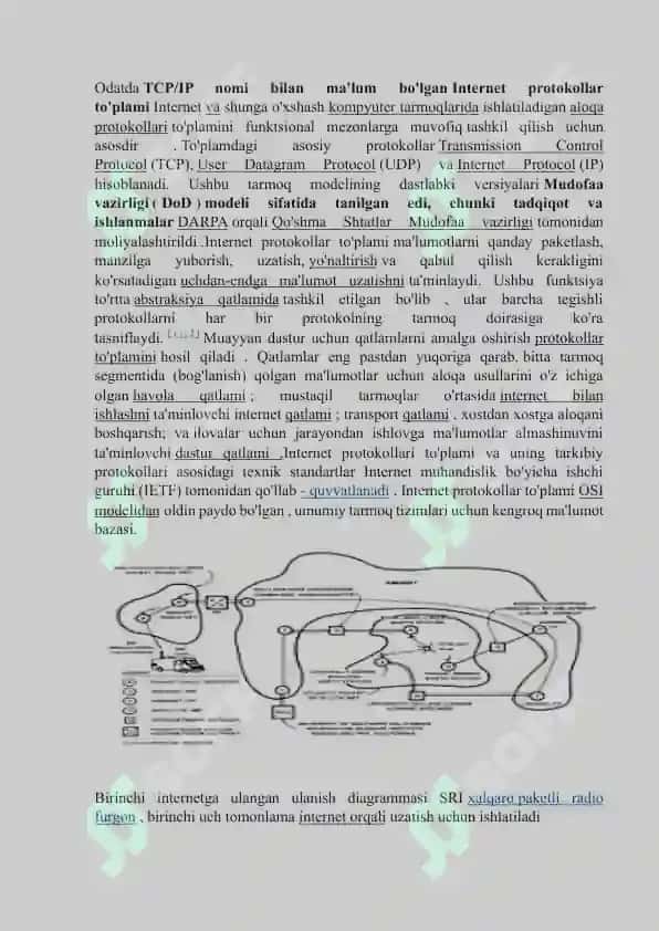 TCP/IP protokollar steki 7