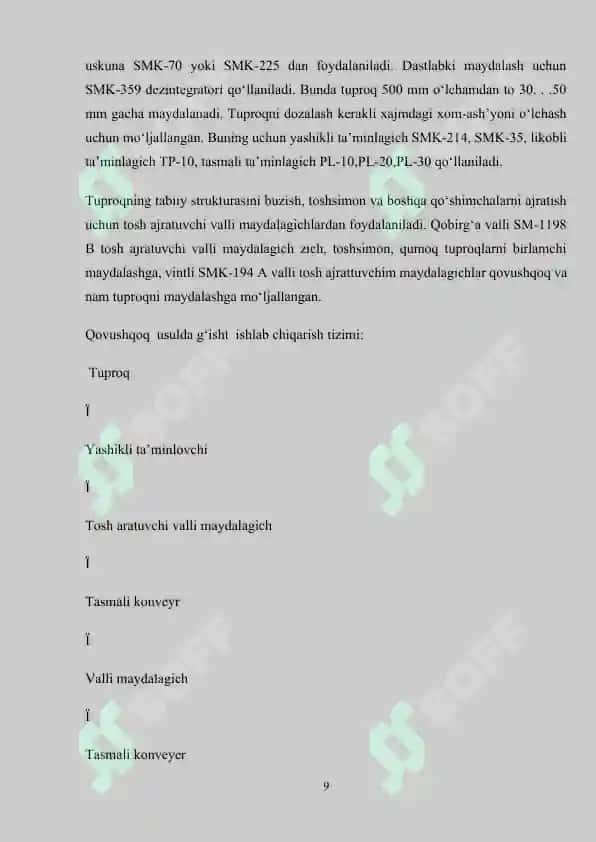 QURILISH G‘ISHTI ISHLAB CHIQARISH TEXNOLOGIYASI VA TUNELLI QURITGICH HISOBI 7