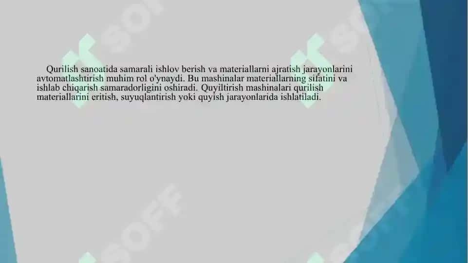 Qurilish industriyasi mustaqilish 3