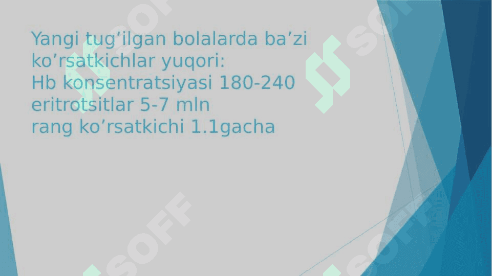 HAR XIL YOSHDAGI BOLALARDA GEMOGRAMMA VA UNING INTERPRETATSIYASI. 3