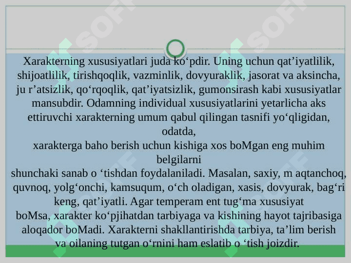 HARAKTER SHAKLLANISHINING ASOSIY TAMOYILLARI 3