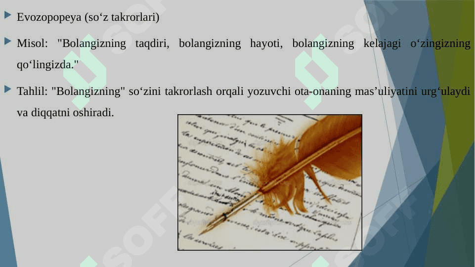 Said Ahmad asarlarida fonostilistik vositalarga misollar topish va uni tahlil qilish 7