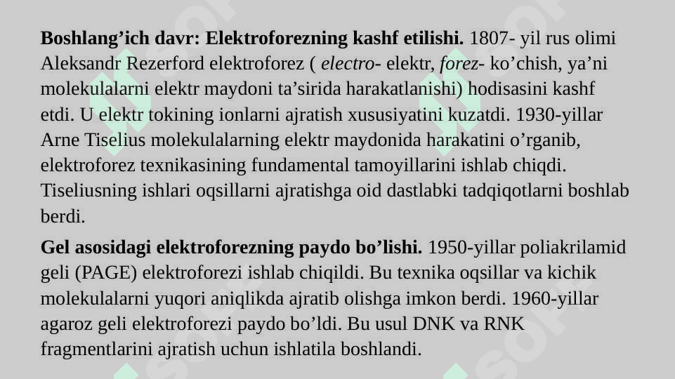 Gel elektroforez usuli 3