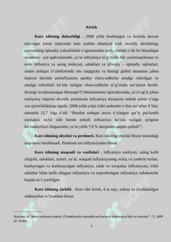 Inflatsiya, uning iqtisodiy va ijtimoiy oqibatlari 3