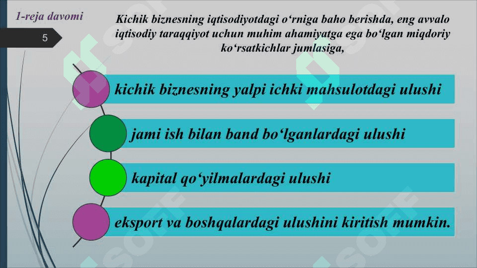 Biznes va tadbirkorlikni rivojlantirishning xorijiy mamlakatlar tajribasi 5