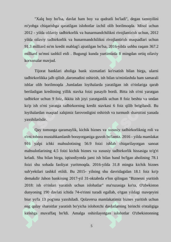 Xalqaro savdoda rivojlanayotgan davlatlarning o’rni 5