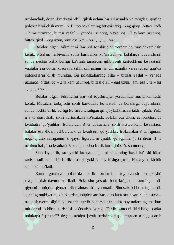 Yonma-yon turgan sonlar orasidagi munosabatlarni tushuntirish 5