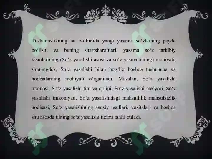 O‘ZBEK TILSHUNOSLIGIDA SO‘Z YASALISHINING SINXRONIK, DIAXRONIYA USULLARI 4