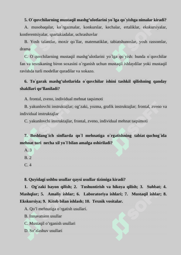Mehnat ta’limida sinfdan tashqari ishlar 2