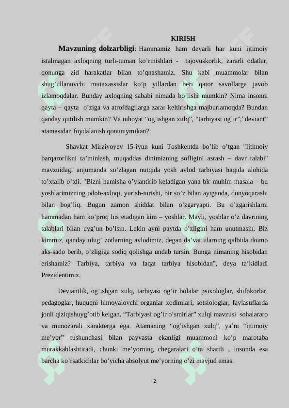 Ijtimoiy tarbiyaning o'ziga xos xususiyatlari. 2
