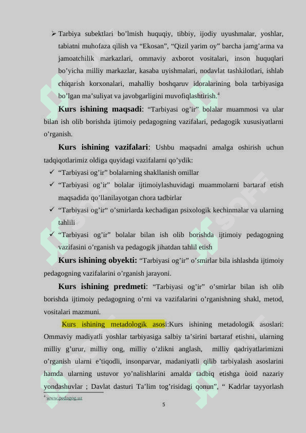 Ijtimoiy tarbiyaning o'ziga xos xususiyatlari. 5