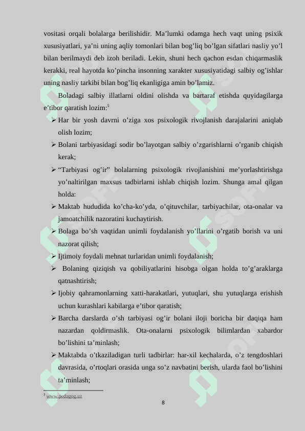 Ijtimoiy tarbiyaning o'ziga xos xususiyatlari. 8
