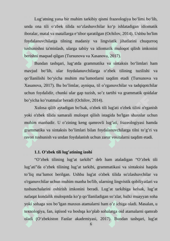 O‘zbek tilining lug‘at tarkibi fraziologiya haqida ma‘lumot 6