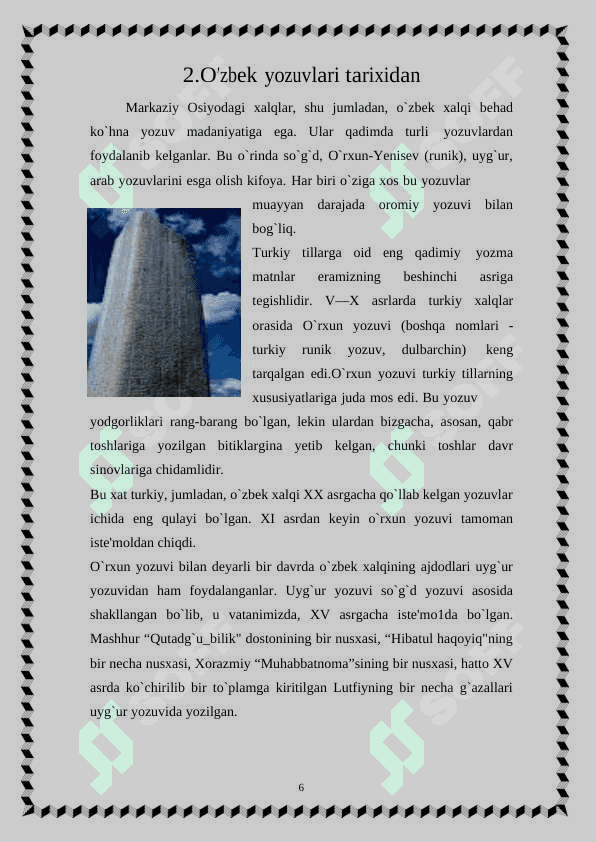 O’zbek yozuvi tarixi 6