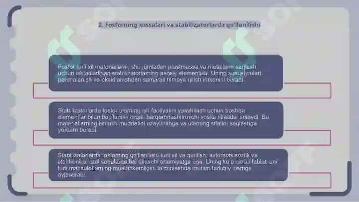 Fosfor oltingugurt  va metall saqlovchi stabilizatorlar 4