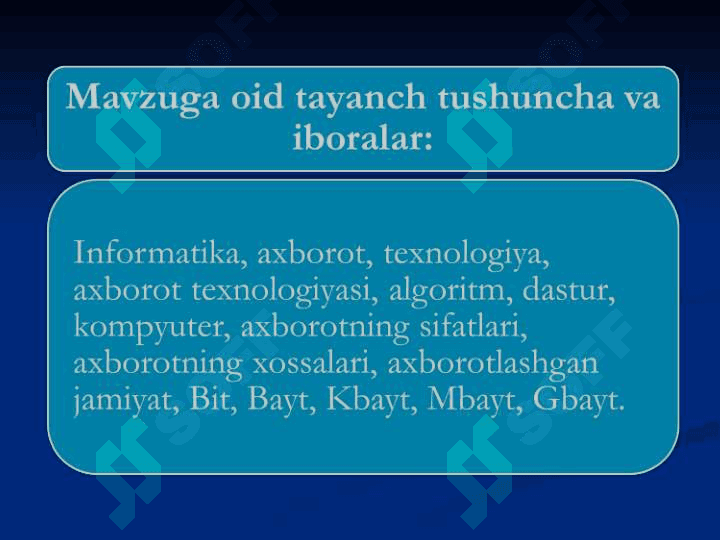 Informatika va axborot texnologiyalari fanining maqsad va vazifalari 3