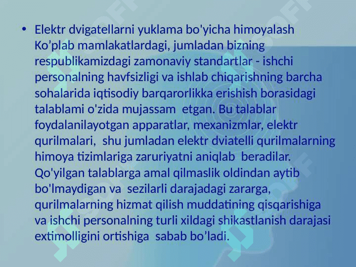 Komplekt elektr yuritmalarning boshqarish tizimining tarmoqgaulanish sxemalari 6