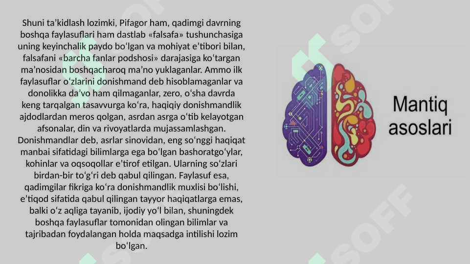 Mantiq tafakkur shakllari va qonunlarini o‘rganivchi fan sohasi sifatida 4