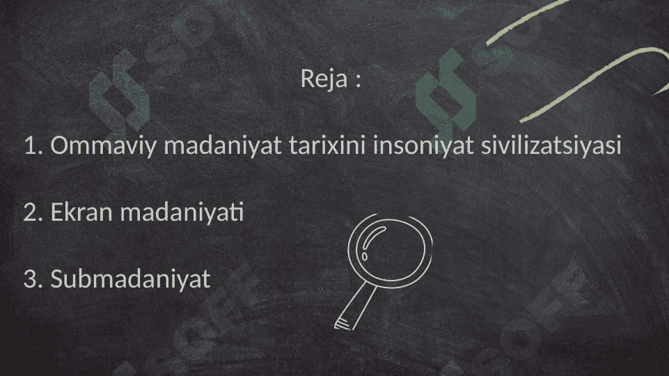 Ommaviy madaniyatning shakllanish tarixi va uning turlari aksil madaniyat submadaniyat papulyar madaniyat ekran madaniyati 2