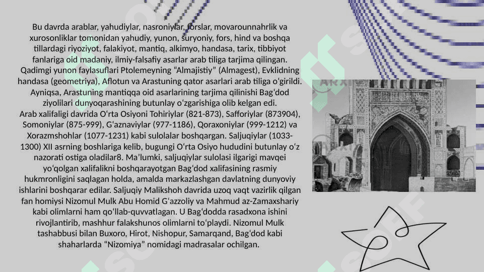 Ilk o‘rta asr sharq falsafasi va uygonish davri 4