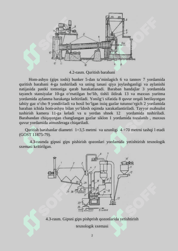 Gips pishirish qozoni parametrlarini aniqlash 2