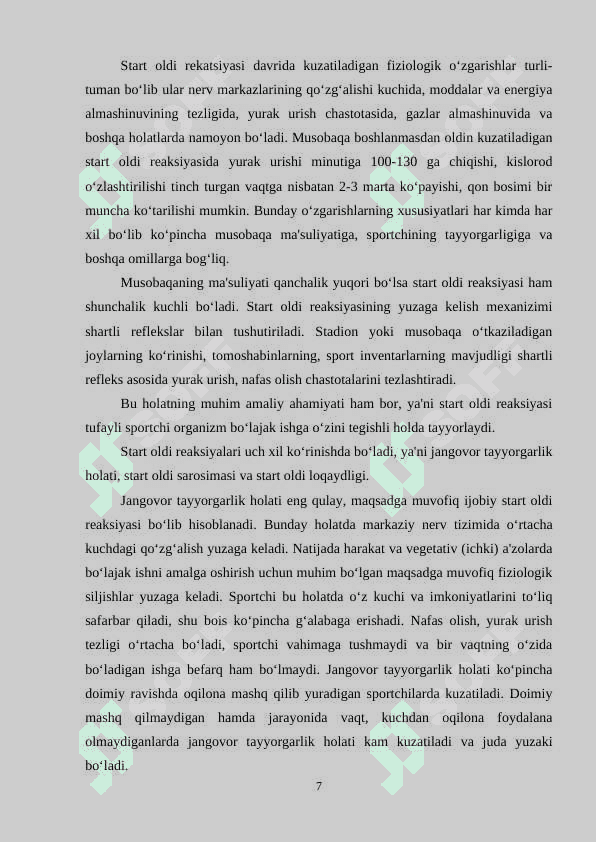 Jismoniy mashqlarni oʻziga xos belgilari 7