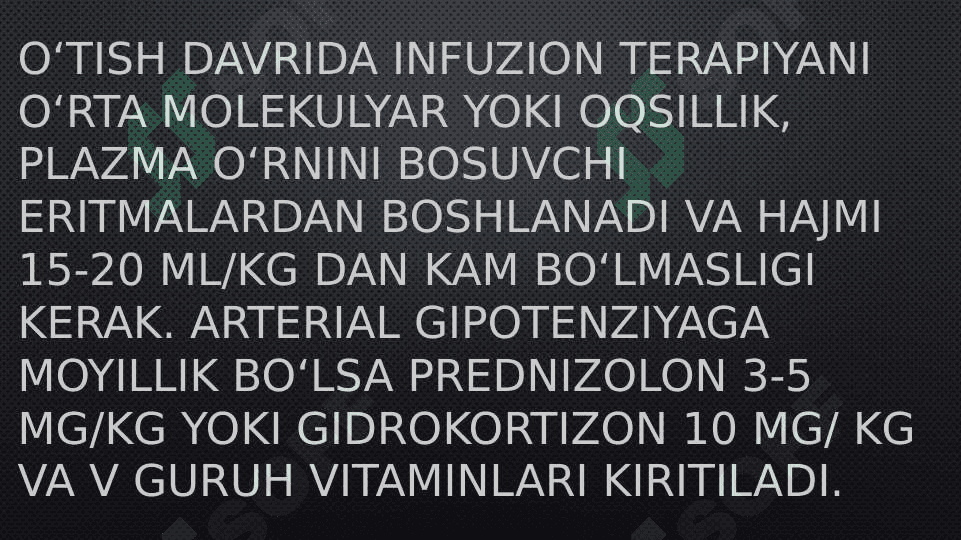 Chaqaloqlarda infuzion terapiya va parenteral oziqlantirish 4
