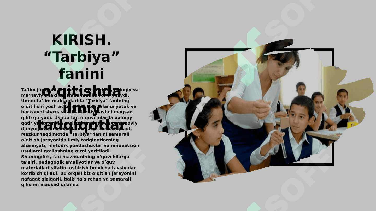 Umumta'lim maktablarida tarbiya fanini o'qitishda ilmiy tadqiqot usullaridan foydalanish 3