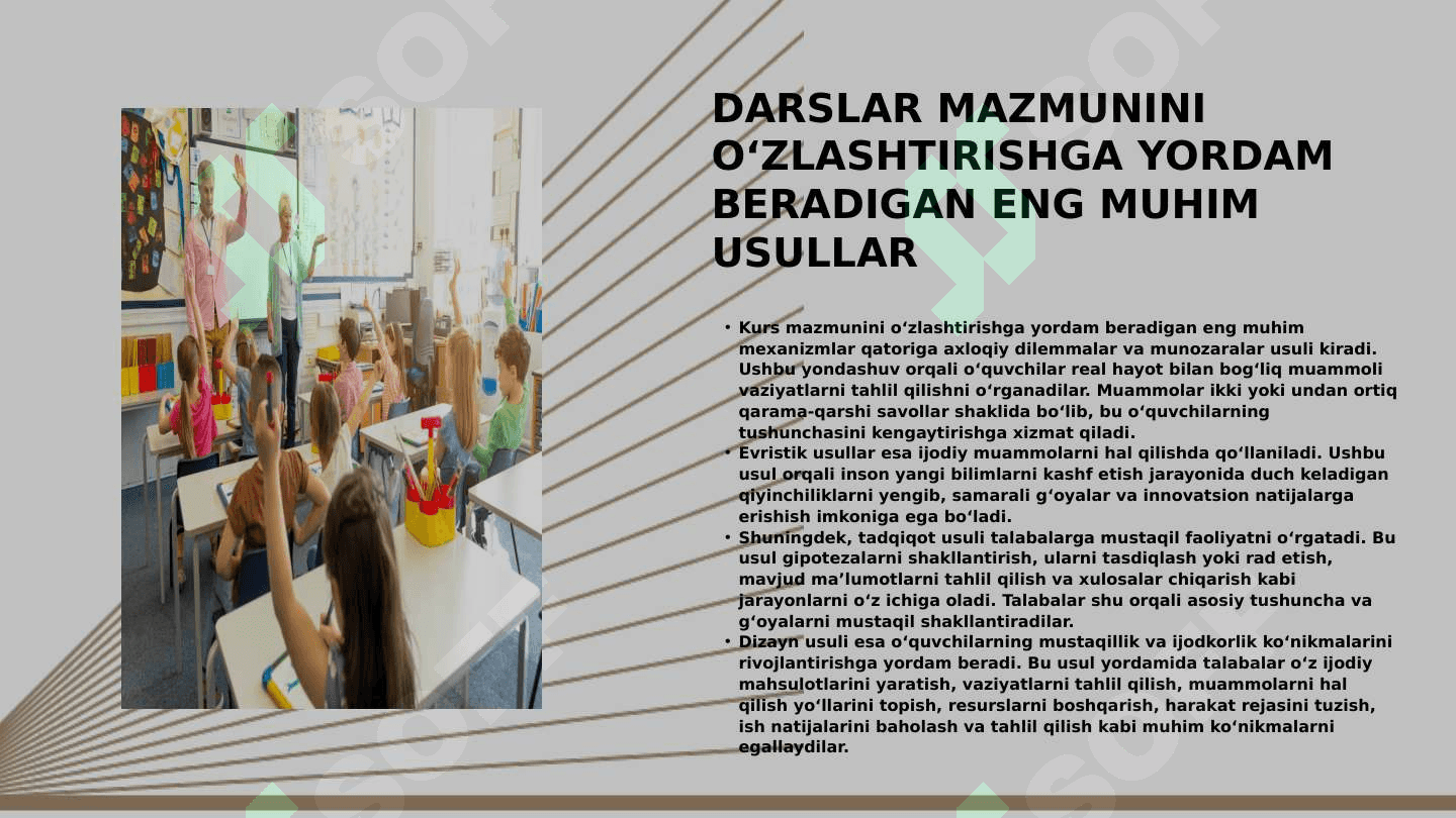 Umumta'lim maktablarida tarbiya fanini o'qitishda ilmiy tadqiqot usullaridan foydalanish 5