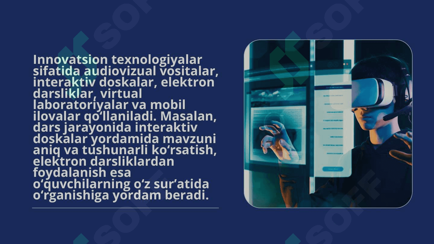 UMUMIY O’RTA TA’LIM MAKTABLARIDA TARBIYA FANINI O’QITISHDA INNOVATSION TEXNALOGIAYALARDAN FOYDALANISH 7