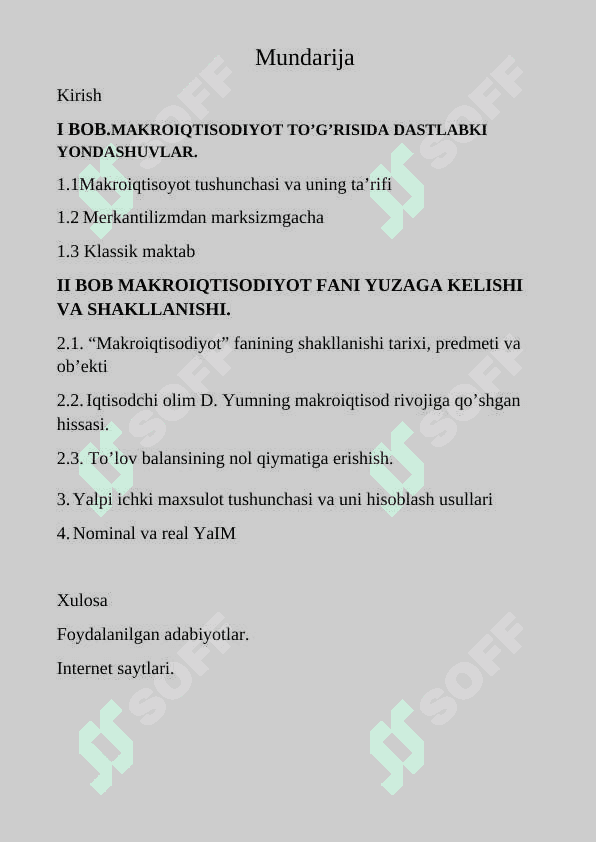 Makroiqtisodiyot,maqsadlari va vazifalari 3
