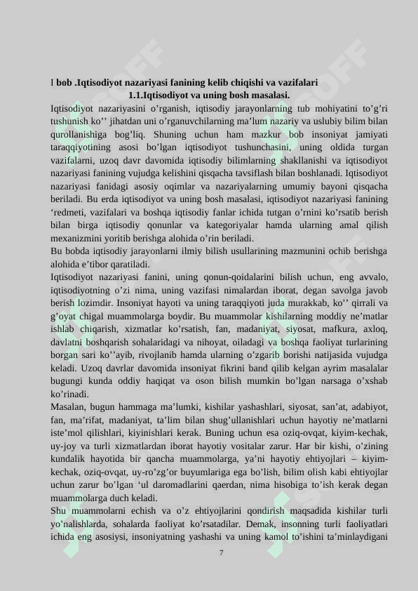 Iqtisodiy qonunlar va ularning amal qilish mexanizmi 7